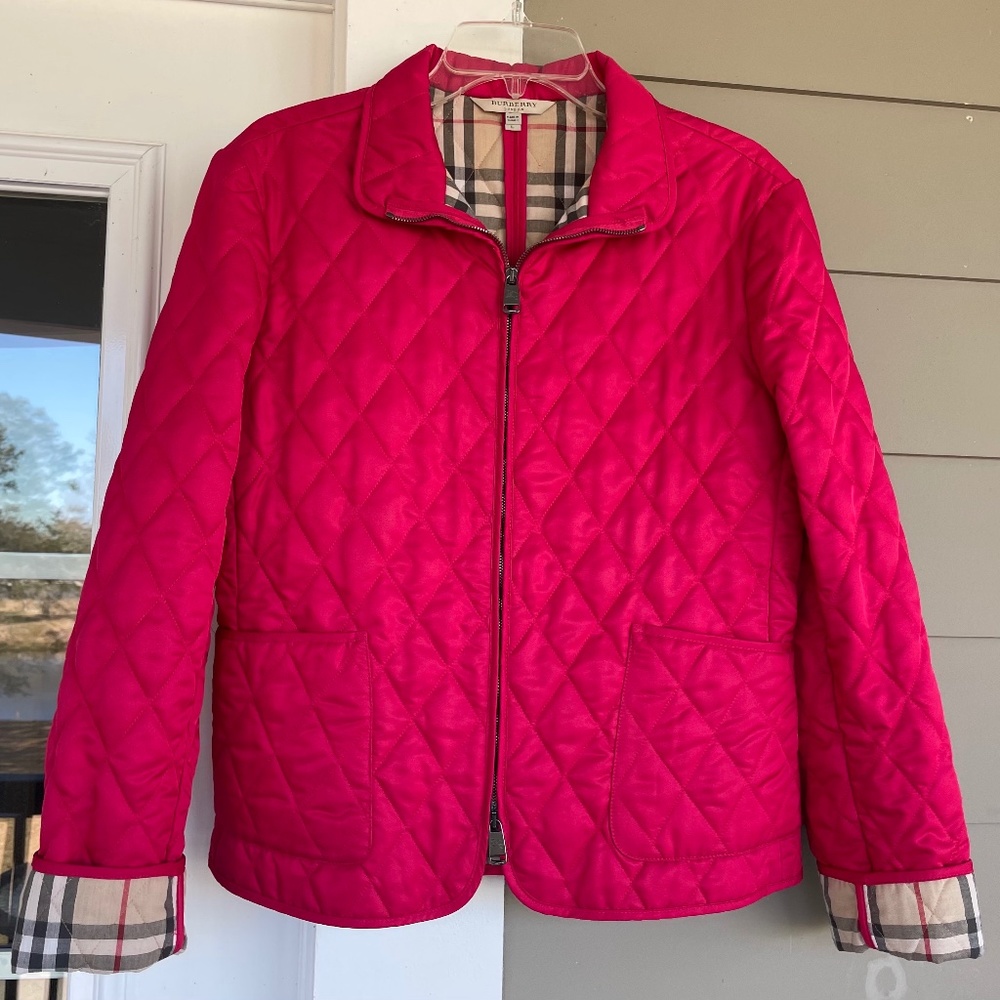 Burberry Quilted Full Zip Jacket Large